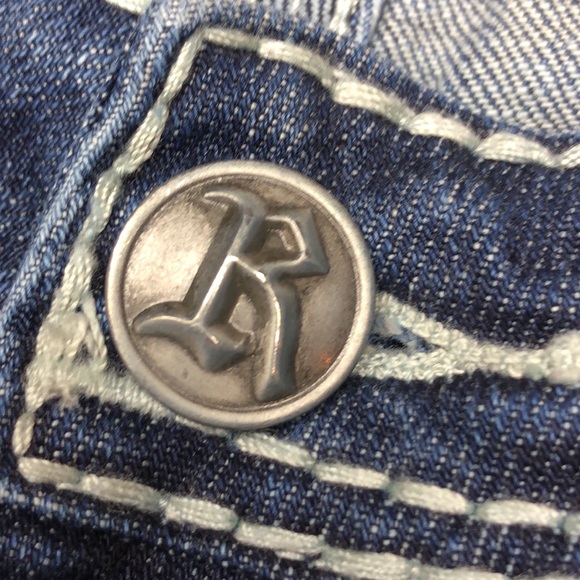 LIKE NEW ROCK & ROLL COWGIRL RIDING JEANS 26x34 ๐ - Picture 7 of 15
